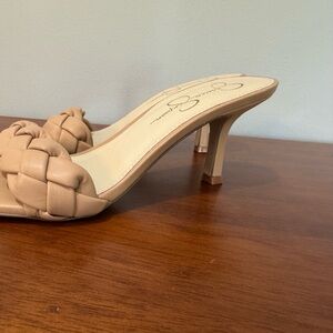 Jessica Simpson Nude Braided Heels